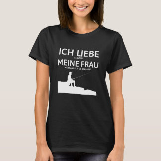 リーベメイヌフラウ魚釣りレジャーメンズギフトファーザー Tシャツ