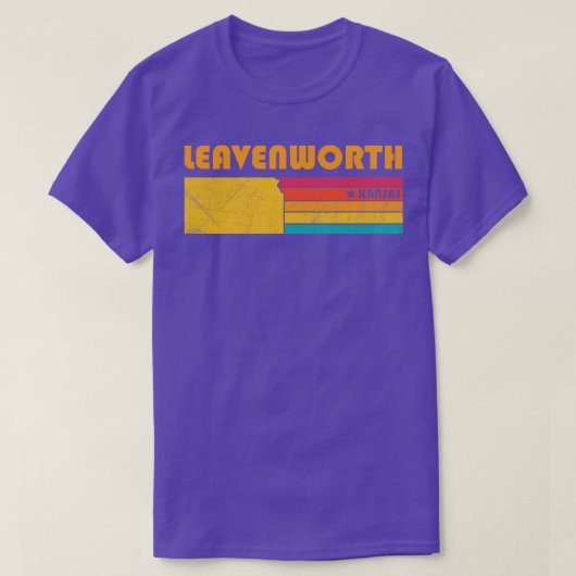 リーベンワースカンザスヴィンテージ動揺して土産 Tシャツ (デザイン正面)
