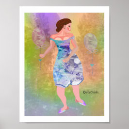 リーマリーのピーク後ろのクリエイティブデザインポスター ポスター