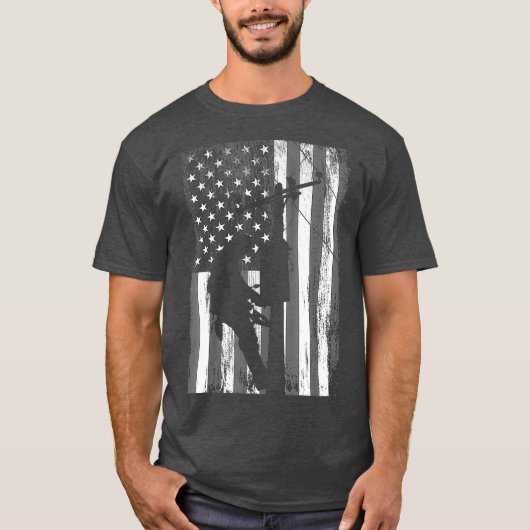 リーマンアメリカ国旗ヴィンテージ愛国的贈り物 Tシャツ (正面)
