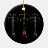 リーマンギフトメンズウィメンズカラフルスタイル セラミックオーナメント (裏面)