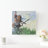 リーマンズ・ライフ・ウォール・クロック スクエア壁時計 (ホーム)