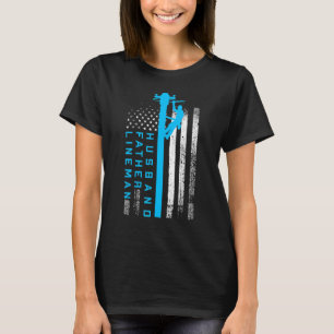 リーマンファーザーズ・デイ電気ケーブルラインマンハッバン Tシャツ
