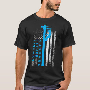 リーマンファーザーズTシャツ電気ケーブルラインマン Tシャツ