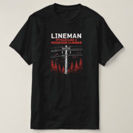 リーマンユーモア:山の登山者のように極を上げる Tシャツ