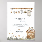 リールおもしろい魚釣りおしゃぶり狩りベビーシャワーポスター ポスター (正面)