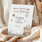 リールおもしろい魚釣りベビーは甘い 台座サイン