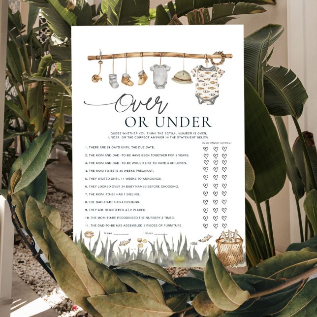 リールおもしろい魚釣りベビーシャワーゲームの上または下 (クリエイターアップロード済み)