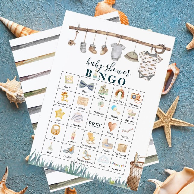 リールおもしろい魚釣りベビーシャワービンゴゲーム (クリエイターアップロード済み)