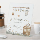 リールおもしろい魚釣りベビーシャワー好意サイン 台座サイン (インサイチュ)