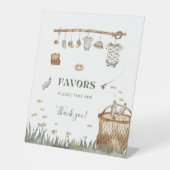 リールおもしろい魚釣りベビーシャワー好意サイン 台座サイン (正面)