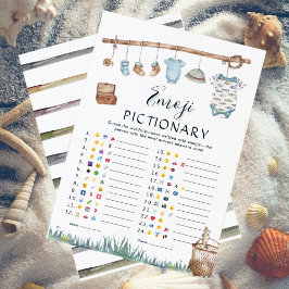 リールおもしろい魚釣りベビーシャワー絵文字ゲーム