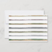 リールおもしろい魚釣り水彩赤ちゃんシャワー サンキューカード (裏面)