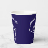 リールに引っ掛けられた魚おもしろい 紙コップ (左)