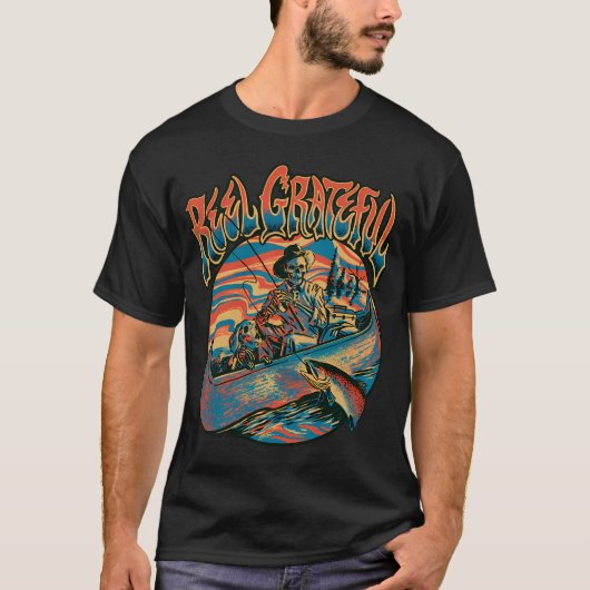 リールに感謝フィッシングバズ Tシャツ (正面)