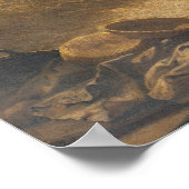 リールの畑で菜種を脱穀 ポスター (角)