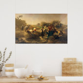 リールの畑で菜種を脱穀 ポスター (キッチン)