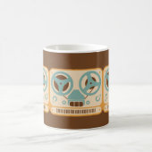 リールアナログのテープレコーダ コーヒーマグカップ (中央)