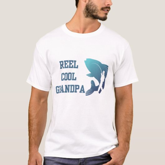 リールカッコいいグランパ Tシャツ (正面)
