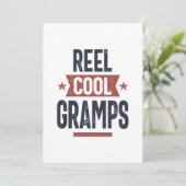 リールカッコいいグ お父さんのおじいちゃんギフト サンキューカード (スタンド正面)