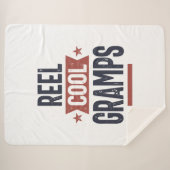 リールカッコいいグ お父さんのおじいちゃんギフト シェルパブランケット (正面(横))