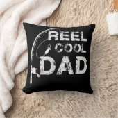リールカッコいいパパ魚釣りパパ父の日ギフト クッション (ブランケット)
