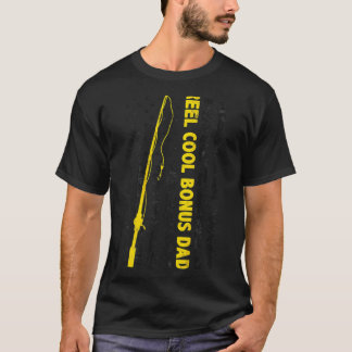 リールカッコいいボーナスパパUsaフラグ魚釣りボーナスパパ脂肪 Tシャツ