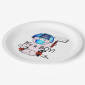 リールカーペンター – 男の赤ちゃん ペーパープレート (アングル)