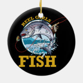 リールガールズフィッシュガールズ魚釣り セラミックオーナメント (裏面)