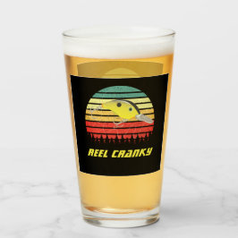 リールクランキーおもしろいベース魚釣りクランクベイトレトロ タンブラーグラス