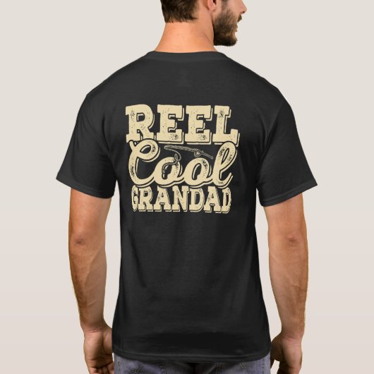 リールクールグランドおもしろい Tシャツ (裏面)