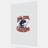 リールクールグランパアクリルの看板 – 父の日の贈り物 アクリルサイン (傾斜)