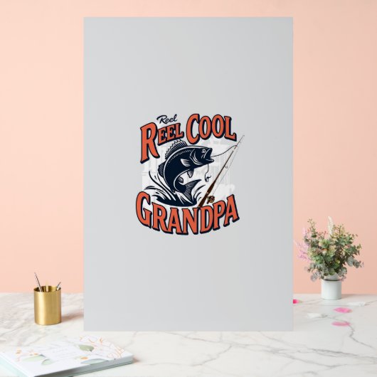 リールクールグランパアクリルの看板 – 父の日の贈り物 アクリルサイン (ウェディング)