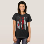 リールクールバボ魚釣りアメリカ漁船国旗 Tシャツ (正面フル)