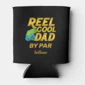 リールクールパパファーザーズデイ魚釣りギャグ 缶クーラー (正面)