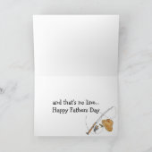 リールクールパパファーザーズデイ魚釣りプン カード (内部)