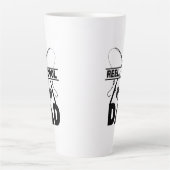 リールクールパパ魚釣りティー カフェラテマグ (正面)