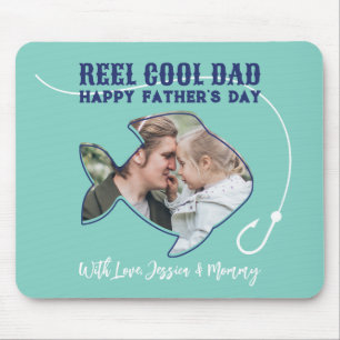 リールクールパパ魚釣りパンユーモア父おもしろいの日 マウスパッド