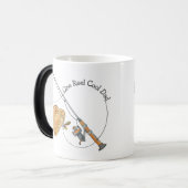 リールクールパパ魚釣りプリン モーフィングマグカップ (正面左)