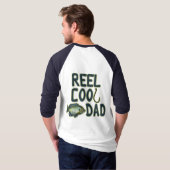リールクールパパ |ブルーギル魚釣り |父の日 Tシャツ (裏面フル)