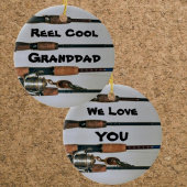 リールクールフィッシャーロッド及びリール写真 セラミックオーナメント