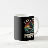 リールクールポピー魚釣りポピー父の日釣り コーヒーマグカップ (正面右)