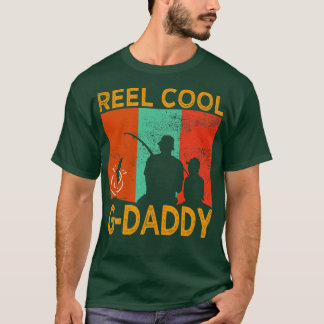 リールグクールダディ魚釣りダディヴィンテージグランドパファット Tシャツ