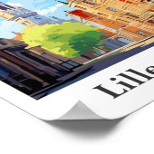 リールフランストラベルアートヴィンテージイラストレーション ポスター (角)