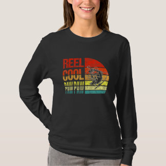 リールポーカッコいいプポーフィッシャーマンパパおじいちゃんダ Tシャツ