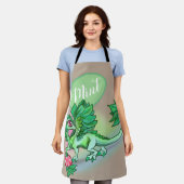 リールミントハーブガーデンドラゴン エプロン (着用した状態)