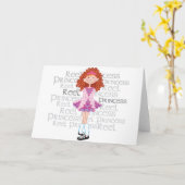 リールレッドヘッドカード カード (黄色い花)