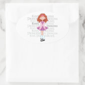 リールレッドヘッドシール 楕円形シール (バッグ)