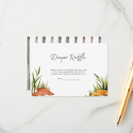 リール励起魚釣りおむつラッフル エンクロージャーカード (正面/裏面インサイチュ)