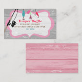 リール励起魚釣り整合おむつラッフルカード エンクロージャーカード (正面/裏面)